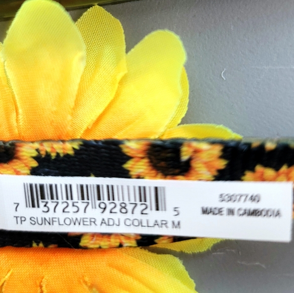 NWT Top Paw Nylon 'Sunflower' Collar for Dogs Size Medium - Picture 7 of 7